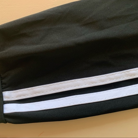 Striped Side Zip Front Hooded bodysuit - Picture 6 of 8